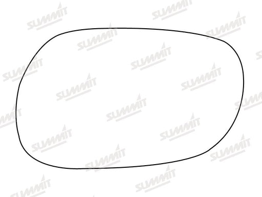 Summit Stick-On Standard Mirror Glass fits Mitsubishi Lancer LHS Summit - Bars 4 Cars