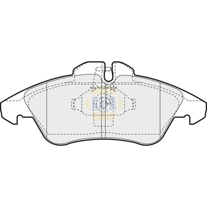 NAPA Front Brake Pad Set fits Mercedes-Benz Sprinter 2-T 1995-2006