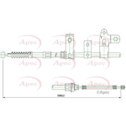 Apec Handbrake Cable Left Rear CAB1426