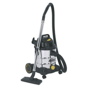 Sealey Vacuum Cleaner Industrial Wet & Dry 20L 1250W/110V Stainless Drum Sealey - Dynamic Drive