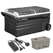 Dellonda Portable Fridge Freezer 75L with 11.1V Battery