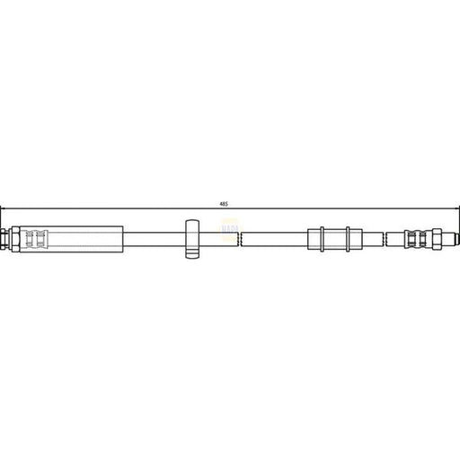 NAPA Brake Hydraulic Hose Line Lower NBH1108