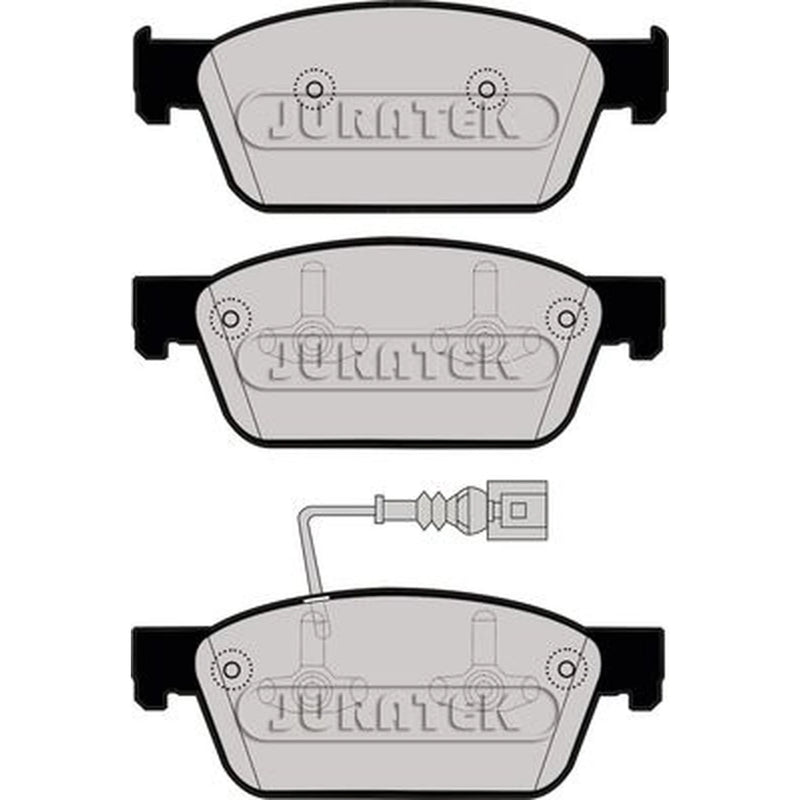 Juratek Front Brake Pad Set fits VW Caravelle 2015-2024 2.0