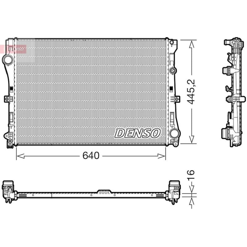 Denso Engine Radiator fits Mercedes-Benz C-Class 2013-2021