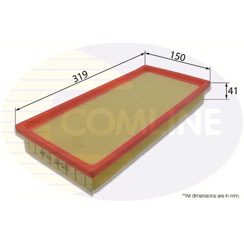 Comline Engine Air Filter fits Opel Combo Box Body/Mpv 2012 on 1.4