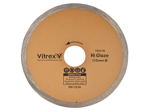 Vitrex Hi Glaze Diamond Blade 110mm Vitrex - Dynamic Drive