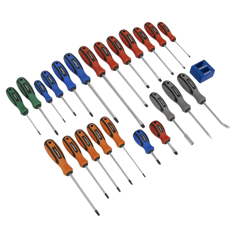 Sealey Soft Grip Screwdriver Set 24pc S0617 Siegen by Sealey - Dynamic Drive