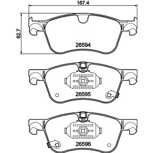 Mintex Front Brake Pad Set fits Alpine A290 2024 on