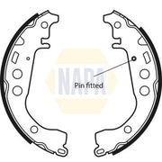 NAPA Brake Shoe Set Axle Kit fits Toyota Vista 1998-2003 1.8