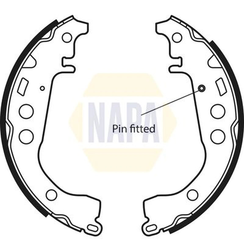 NAPA Brake Shoe Set Axle Kit NBS1039