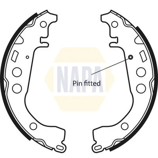 NAPA Brake Shoe Set Axle Kit NBS1039