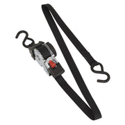 Sealey Auto Retract Ratchet Tie Down Strap 600kg Capacity 25mmx3m ATD25301 Sealey  - Dynamic Drive