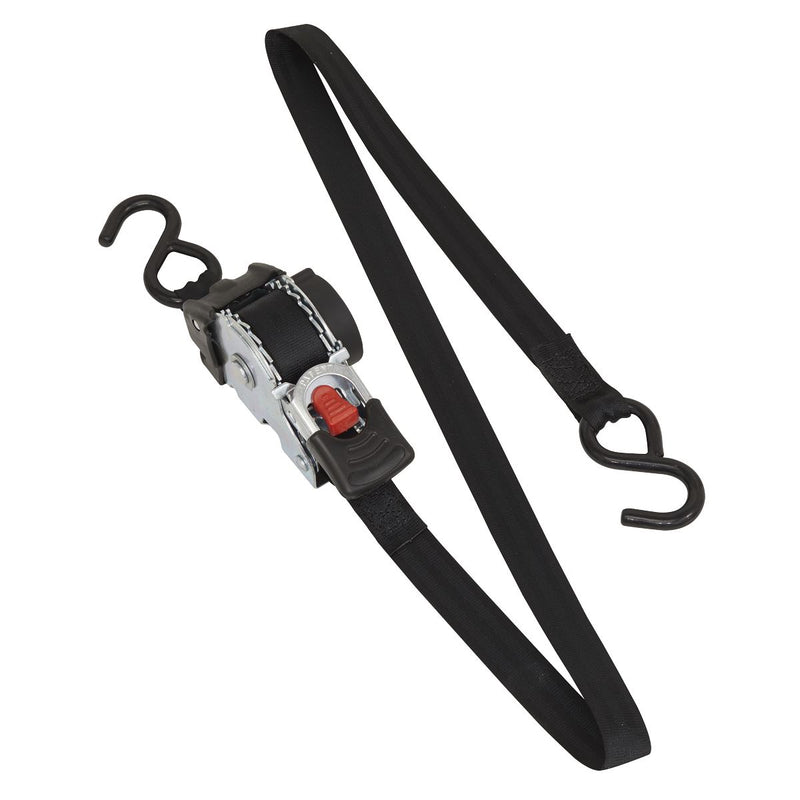 Sealey Auto Retract Ratchet Tie Down Strap 600kg Capacity 25mmx3m ATD25301 Sealey  - Dynamic Drive