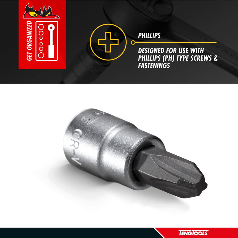 Teng Tools 1/4" PH Bit Socket PH3 Teng Tools - Dynamic Drive