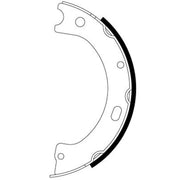 Mintex Parking Brake Shoe Set fits Nissan Cabstar 2006-2013