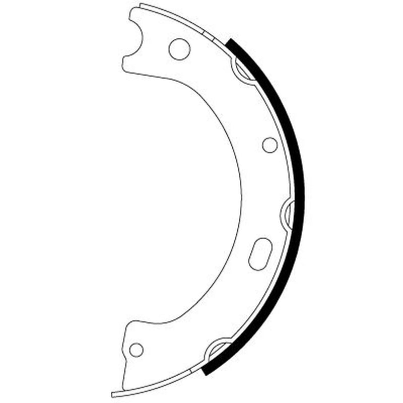 Mintex Parking Brake Shoe Set fits Nissan Cabstar 2006-2013