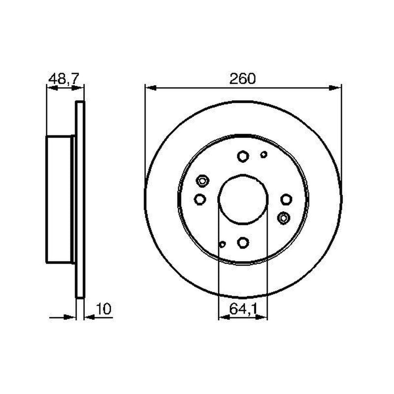 Bosch Front & Rear Brake Discs & Pads fits Honda Accord 1990-1993 2.0