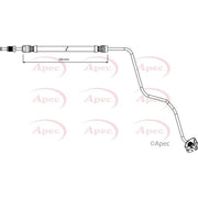 Apec Brake Hydraulic Hose Line Rear Left fits Citroën C3 Aircross I 2017-2018