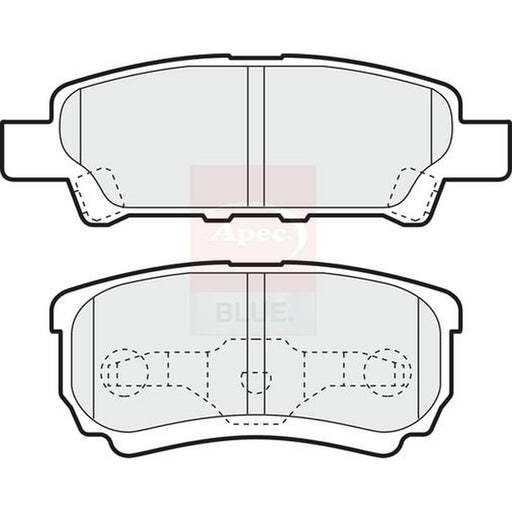 Apec Rear Brake Solid Discs & Pads fits Mitsubishi Lancer VII 2000-2013 1.3 1.6