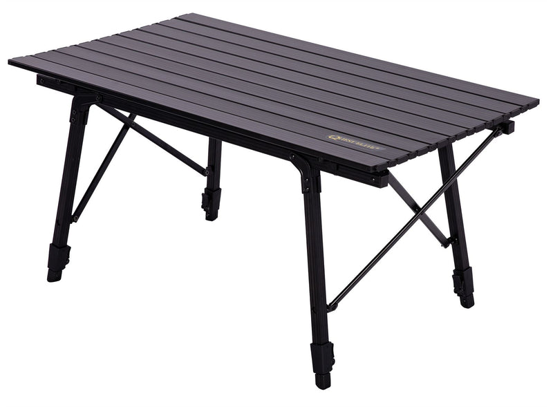 Quest Elite Brenig Slatted Black Camping Table Quest - Dynamic Drive