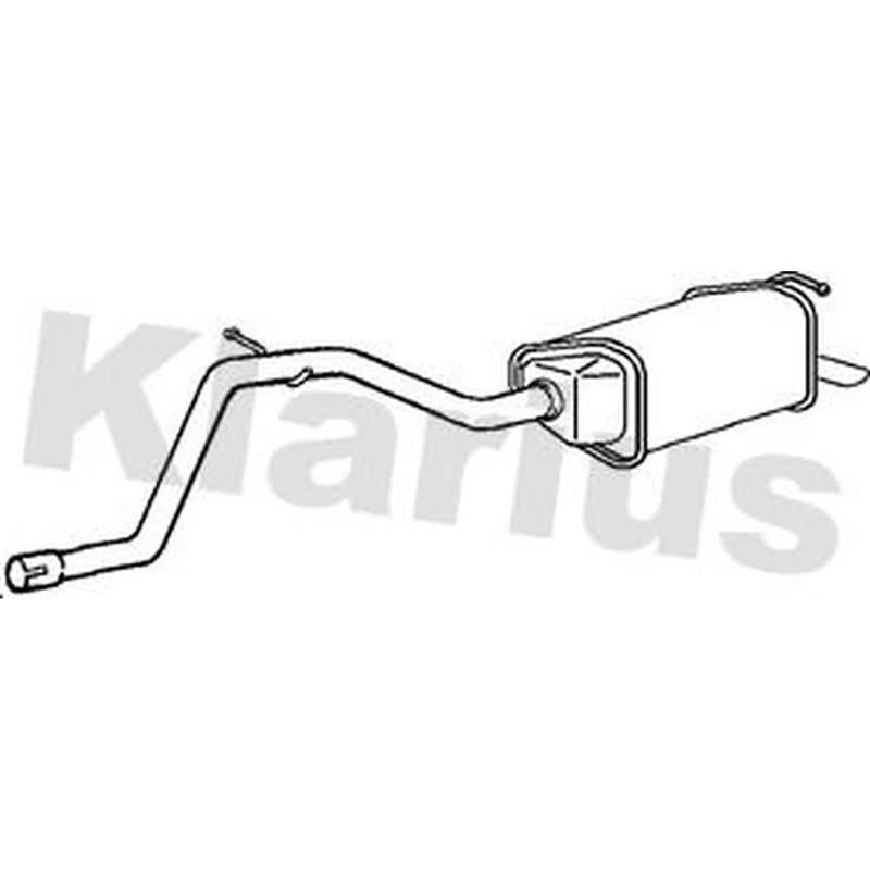 Klarius Box With Tail Pipe Rear fits Ford Mondeo 1996-2000 2.0