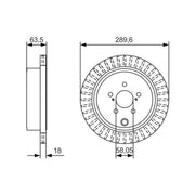 Bosch Front & Rear Brake Discs & Pads fits Toyota GT 86 2012 on 2.0