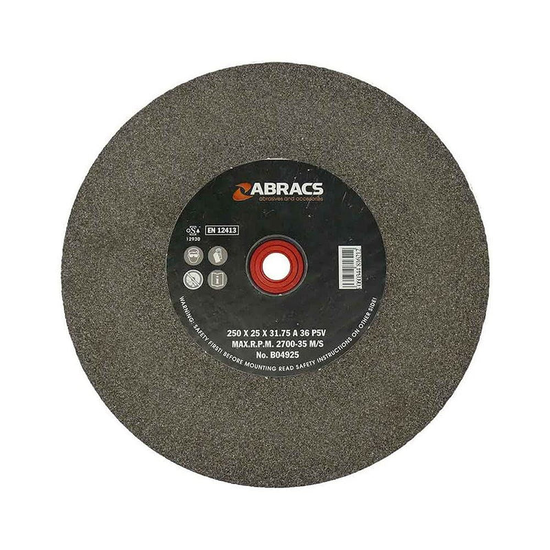 Abracs PHGW15020A080 Bench Grinder Wheel - 150mm x 20mm x 80g AL/OX ABRACS - Dynamic Drive