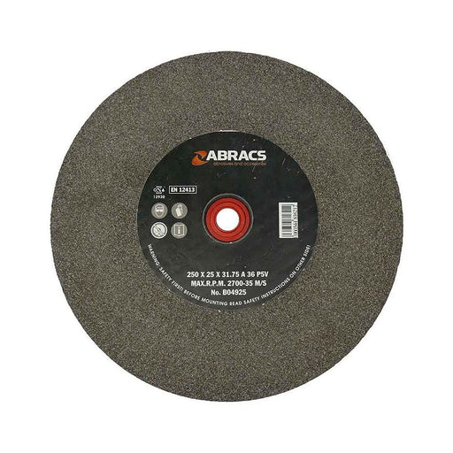Abracs PHGW15020A080 Bench Grinder Wheel - 150mm x 20mm x 80g AL/OX ABRACS - Dynamic Drive