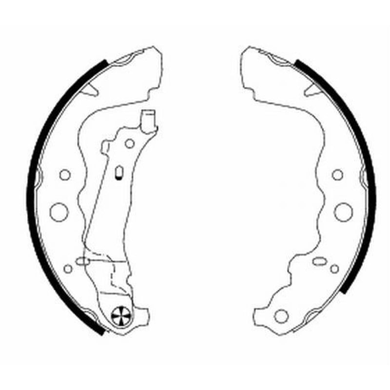 Mintex Brake Shoe Set Axle Kit fits Dacia Dokker 2012-2021 1.2 1.3 1.5 1.6
