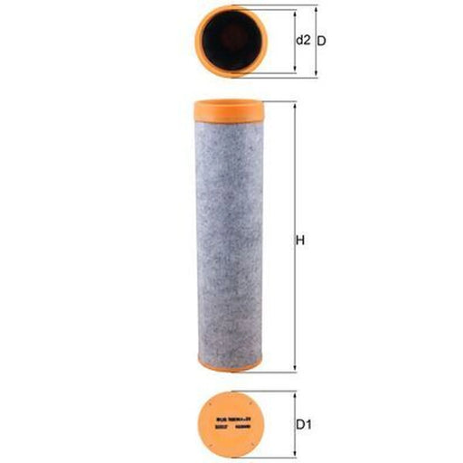 Mahle Secondary Engine Air Filter LXS 7080