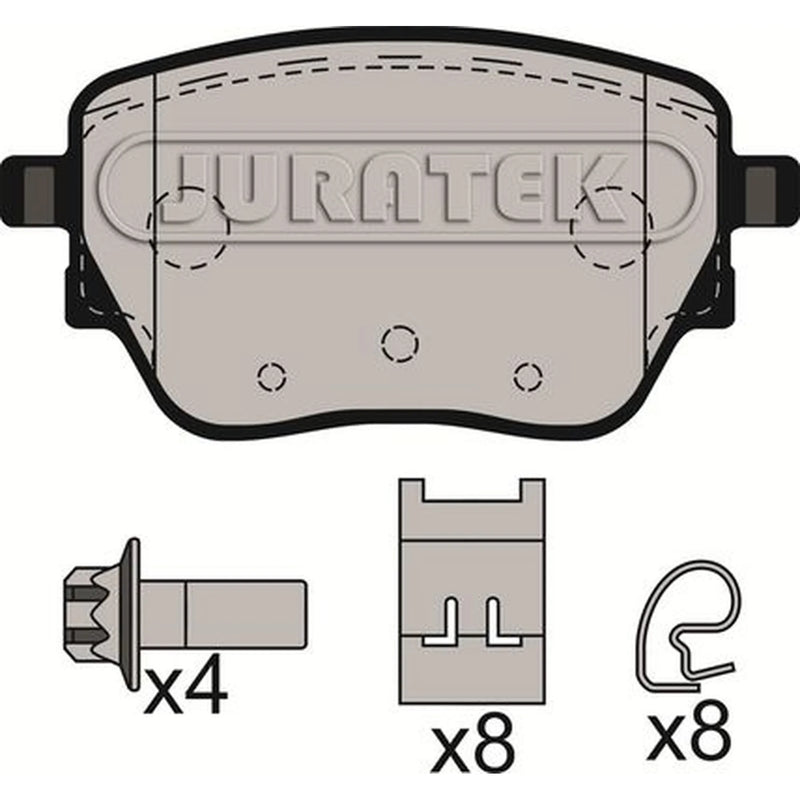 Juratek Front & Rear Brake Discs & Pads fits Mercedes-Benz Cla Shooting Brake