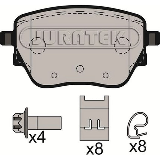 Juratek Rear Brake Pad Set fits Mercedes-Benz A-Class 2018-2020