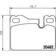 Mintex Rear Brake Pad Set MDB1133