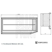 Blue Print Engine Air Filter ADBP220052