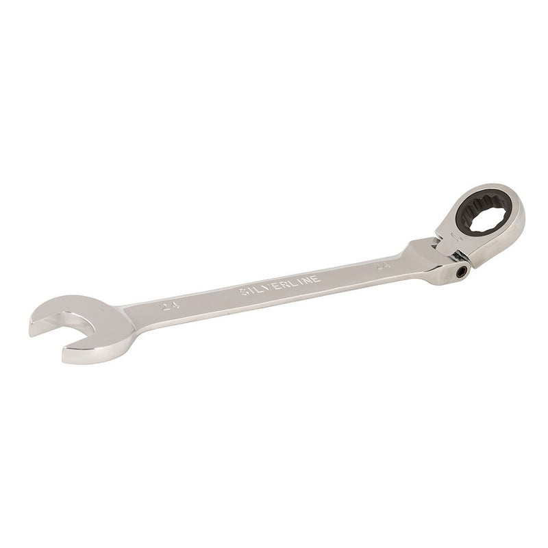 Silverline Flexible Head Ratchet Spanner 24mm 228556 Silverline  - Dynamic Drive