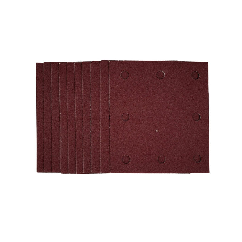 Draper 1/4 Sanding Sheets with Hook and Loop, 115 x 105mm, 120 Grit (Pack of 10) Draper - Dynamic Drive