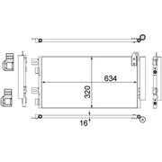 Mahle Air Conditioning Condenser fits Mini Mini 2001-2008