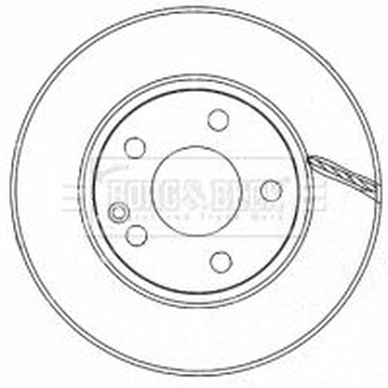 Borg & Beck 2 x Vented Front Brake Discs BBD4485-x2