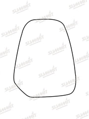 Summit Heated Backing Plate with Commercial Glass fits Ford Transit Courier 14-17 LHS Summit - Bars 4 Cars
