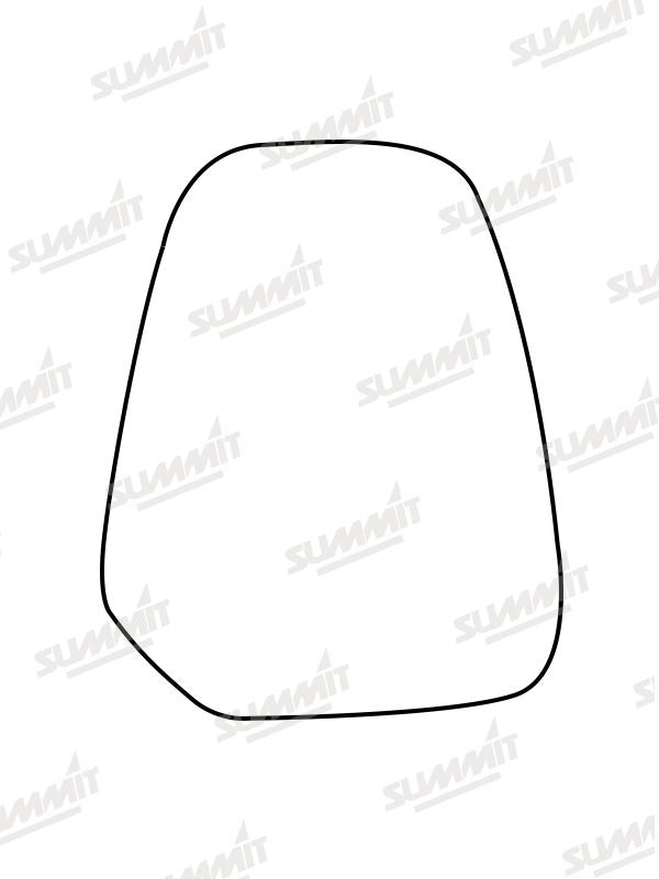 Summit Heated Backing Plate with Commercial Glass fits Ford Transit Courier 14-17 LHS Summit - Bars 4 Cars