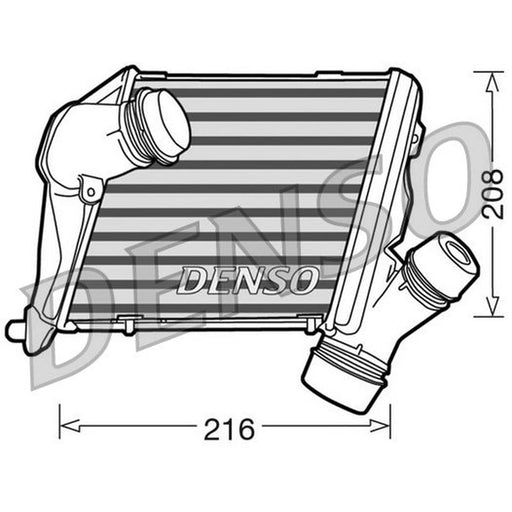 Denso Intercooler (Charge Air Cooler) Left fits Audi A8 D3 2003-2010 3.0