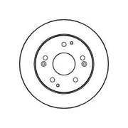 Abtex Front & Rear Brake Discs & Pads fits Honda Civic VII 2001-2005 2.0