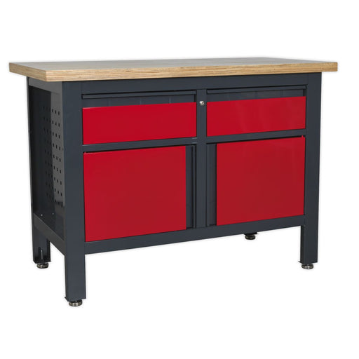 Sealey Workstation with 2 Drawers & 2 Cupboards AP1372A Sealey - Dynamic Drive