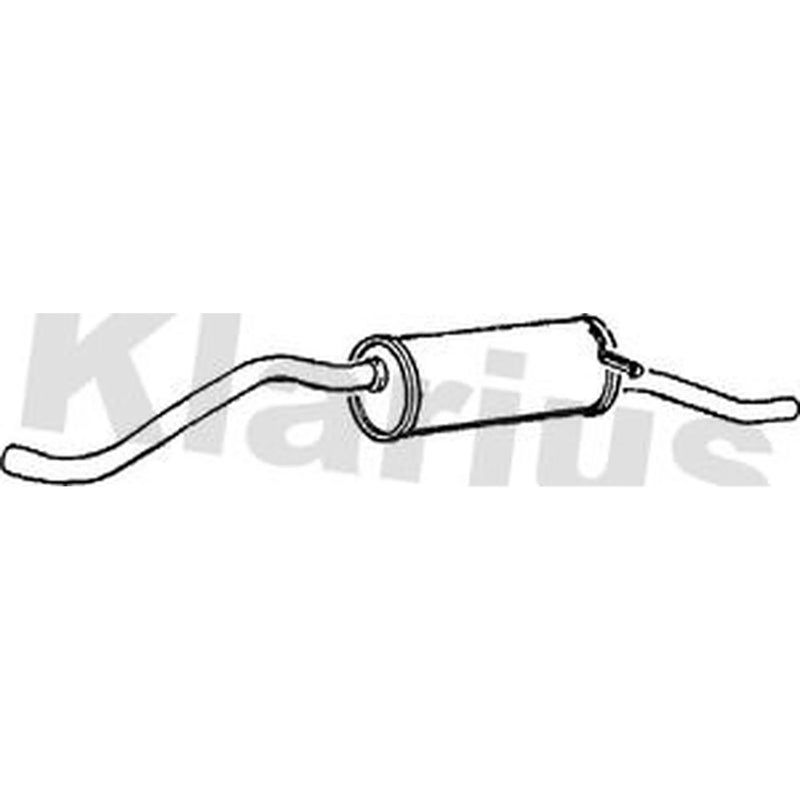 Klarius Box With Tail Pipe Rear fits Austin Metro I Fastback 1980-1990 1.0 1.3