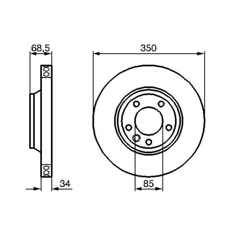 Bosch Front Brake Discs & Pads fits Porsche Cayenne 2010-2018 3.0 3.6 4.2 4.8