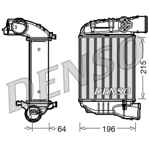 Denso Intercooler (Charge Air Cooler) fits Audi A4 B6 2000-2002 1.8