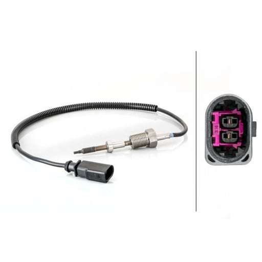 Hella Exhaust Gas Temperature Sensor before exhaust turbocharge fits VW Multivan