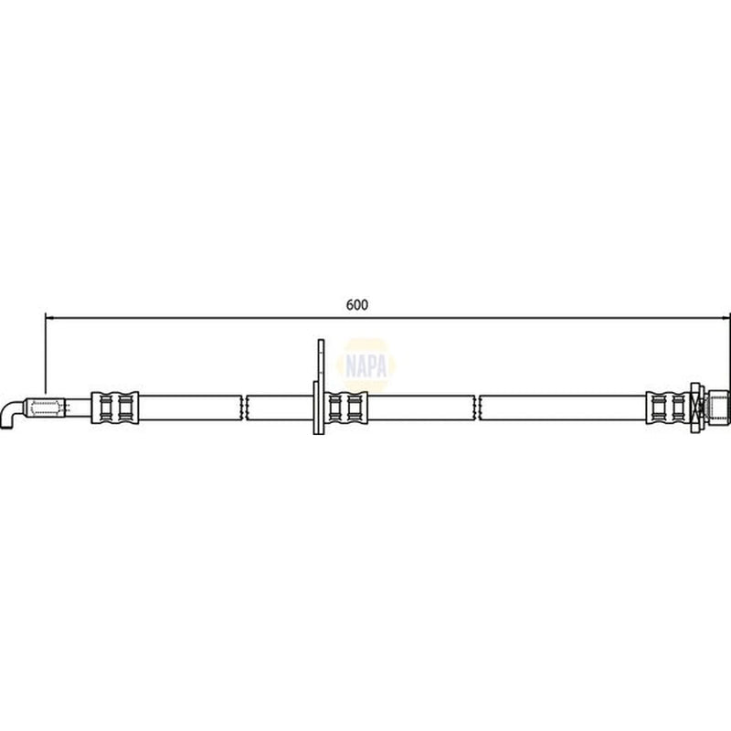 NAPA Brake Hydraulic Hose Line Front Right NBH1147