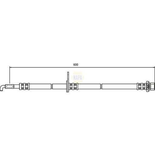 NAPA Brake Hydraulic Hose Line Front Right NBH1147