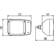 Hella Headlight Headlamp P21W Left
